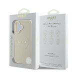 Guess GUHMP16SPGHSMME iPhone 16 6.1" beige hardcase Grained Ring MagSafe - imagine 8