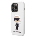 Karl Lagerfeld KLHCP14XSNIKBCH iPhone 14 Pro Max 6,7" hardcase white Silicone Ikonik - imagine 2