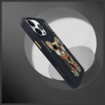 Nimmy case iPhone 15 Pro 6.1" black Glasses Cool Dog - imagine 8