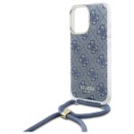 Guess GUHCP16XHC4SEB iPhone 16 Pro Max 6.9" blue hardcase Crossbody Cord 4G Print - imagine 5