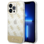 Guess GUHCP14XHG4MHG iPhone 14 Pro Max 6,7" gold hardcase 4G Pattern Script