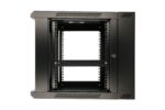 Extralink 6U 600x600 AZH Black | Rackmount cabinet | wall mounted, swing type - imagine 7