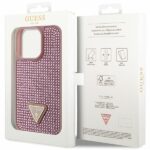 Guess GUHCP14LHDGTPP iPhone 14 Pro 6.1" pink hardcase Rhinestone Triangle - imagine 8