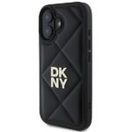 DKNY DKHCP16SPQDSLK iPhone 16 6.1" black Quilted Stack Logo - imagine 2