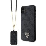 Guess GUHCN61P4TDSCPK iPhone 11 / Xr 6.1" black hardcase Crossbody 4G Metal Logo