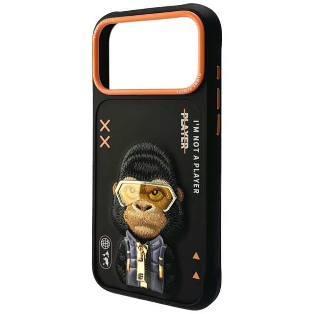 Case Nimmy Cool&Cute 2.0 Gorilla for iPhone 17 Pro Max black - imagine 4