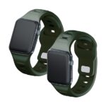 3MK Silicone Watch Strap dark green for Apple Watch 38/40/41mm - imagine 5