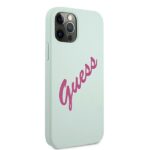 Guess GUHCP12MLSVSBF iPhone 12/12 Pro 6,1" blue fuschia hardcase Silicone Vintage - imagine 4