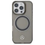 Mercedes MEHMP16X23HUOSK iPhone 16 Pro Max 6.9" black hardcase Silver Ring MagSafe - imagine 3