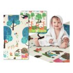 Extralink Reversible Educational Play Mat, 180x200x1 cm Foldable Animals-Trees + Bag - imagine 3
