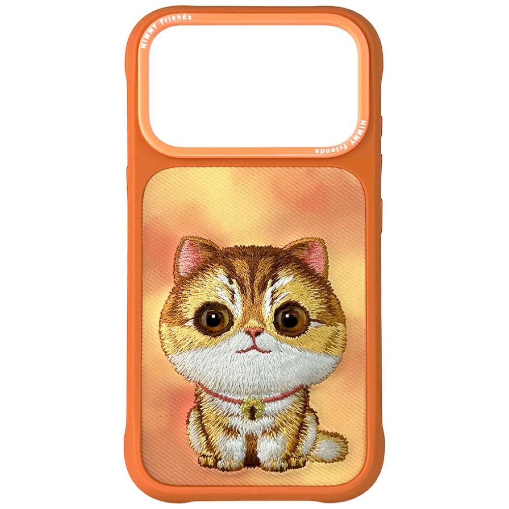 cps-dc61f8365a50029f19796cabb17a1eba-2025-12-08-09-31-17 Etui Nimmy Big Eyed Pet 2.0 Cat do iPhone 17 Pro Max pomarańczowy - imagine 1