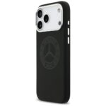 Case Mercedes Silicone Vintage Logo MagSafe for iPhone 17 Pro Max black - imagine 2