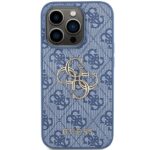 Guess GUHCP15L4GMGBL iPhone 15 Pro 6.1" blue hardcase 4G Big Metal Logo - imagine 3