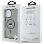 Karl Lagerfeld KLHMP16XHLSCHK iPhone16 Pro Max 6.9" black hardcase IML Metal Choupette Head M - imagine 8