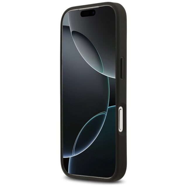 Case Guess 4G Flowers Print MagSafe for iPhone 17 Pro Max black - imagine 5