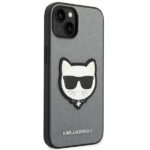 Karl Lagerfeld KLHCP14MSAPCHG iPhone 14 Plus / 15 Plus 6,7" hardcase silver Saffiano Choupett - imagine 4