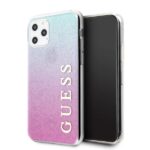 Guess GUHCN58PCUGLPBL iPhone 11 Pro pink blue hard case Glitter Gradient
