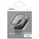 Case UNIQ Voute for Apple Watch Series 10 / 11 42mm tempered glass silver - imagine 5