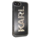Karl Lagerfeld KLHCI8KAGBK iPhone 7/8SE 2020 / SE 2022 black Karl logo Glitter - imagine 5