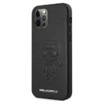Karl Lagerfeld KLHCP12LPCUIKBK iPhone 12 Pro Max 6,7" black hardcase Karl Ikonik Outline - imagine 2