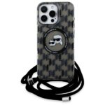 Karl Lagerfeld KLHMP16XHCKCKLCK iPhone 16 Pro Max 6.9" black hardcase IML Crossbody Monogram Karl - imagine 2