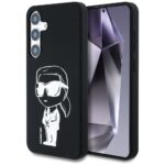 Case Karl Lagerfeld Silicone Graffiti Ikonik Printed Logo MagSafe for Samsung Galaxy S25 black