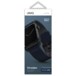 UNIQ Straden Strap Apple Watch Series1-8/SE/SE2/SE3/Ultra1/2/3 42/44/45/49 Leather Hybrid Strap blue - imagine 3