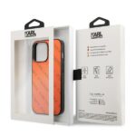 Karl Lagerfeld KLHCP13LPTLO iPhone 13 Pro / 13 6,1" hardcase orange Perforated Allover - imagine 8