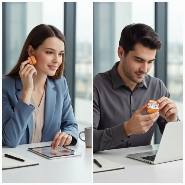 Etui UNIQ Veren do AirPods Pro 3          pomarańczowy - imagine 2