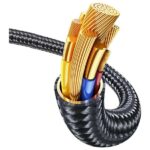 USAMS USB-C to USB-C Cable 100W 1.2m Zinc Alloy Fast Charging Data Cable Meteor Series SJ744USB0 - imagine 3