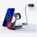 Inductive charger 3MK MagRocket 3w1   15W Qi2 MPP black - imagine 3