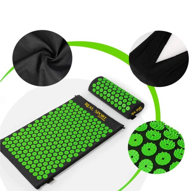 Extralink Acupressure Mat, Health Cushion with Spikes Stimulating Circulation Massage Pillow - imagine 2