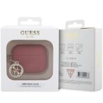 Guess GUAP23DSLGHDF AirPods Pro 2 (2022/2023) cover red 3D Rubber 4G Diamond Charm - imagine 4