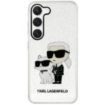 Karl Lagerfeld KLHCS23MHNKCTGT S23+ S916transparent hardcase Glitter Karl&Choupette - imagine 3