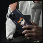 Nimmy case iPhone 15 Pro 6.1"            black Glasses Cool Cat - imagine 10