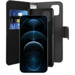 Puro Wallet Detachable iPhone 12/12 Pro6,1" 2w1 czarne/black IPC1261BOOKC3BLK - imagine 2