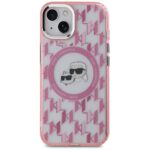Karl Lagerfeld KLHMP15MHMCKMHP iPhone 15 Plus 6.7"pink IML Monogram Karl&Choupette Head MagSa - imagine 3