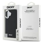 DKNY DKHMP16SPSCMCLK iPhone 16 6.1" black hardcase Plain Silver Logo MagSafe - imagine 8