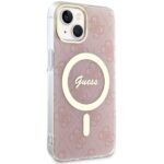 Guess GUHMP14SH4STP iPhone 14 / 15 / 13 6.1" pink hardcase 4G MagSafe - imagine 4