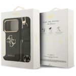 Case Guess 4G Big 4G Classic Logo Big Strap Metal Buttons for iPhone 17 Pro black - imagine 9