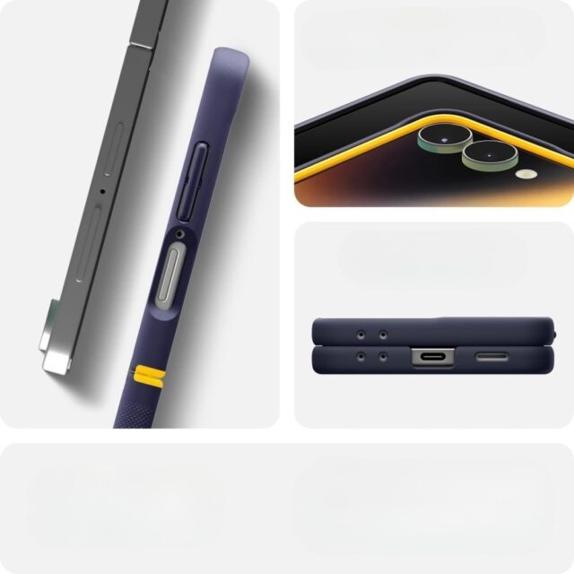 Case Spigen Nano Pop Mag MagSafe for Samsung Galaxy Z Flip7 navy blue - imagine 3