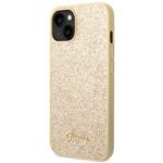 Guess GUHCP14SHGGSHD iPhone 14 / 15 / 13 6.1" gold hard case Glitter Script - imagine 2