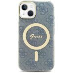 Guess GUHMP15SH4STB iPhone 15 / 14 / 13 6.1" blue hardcase IML 4G MagSafe - imagine 3