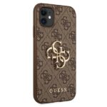 Guess GUHCN614GMGBR iPhone 11 6,1/ Xr brown hardcase 4G Big Metal Logo - imagine 4