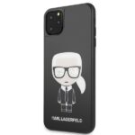Karl Lagerfeld KLHCN65DLFKBK iPhone 11Pro Max black hard case Iconic Karl Glitter - imagine 2