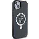Karl Lagerfeld KLHMP14SHMRSKCK iPhone 14/ 15 / 13 6.1" black hardcase Ring Stand Karl&Choupet - imagine 4