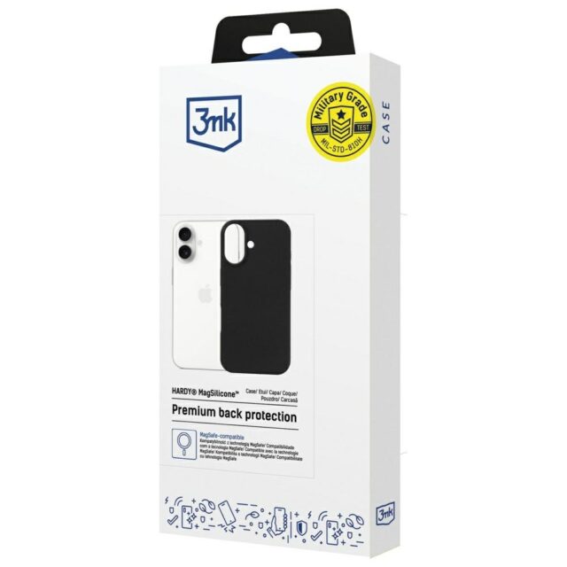 3MK Hardy MagSilicone Case for Apple iPhone 17 Graphite - imagine 8