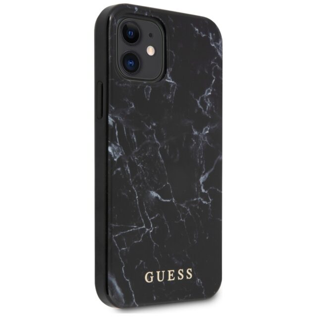 Guess GUHCP12SPCUMABK iPhone 12 mini 5,4" black hardcase Marble - imagine 4