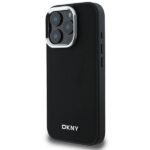 DKNY DKHMP16XPSCMCLK iPhone 16 Pro Max 6.9" black hardcase Plain Silver Logo MagSafe - imagine 2
