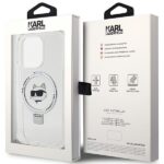 Karl Lagerfeld KLHMP15LHMRSCHH iPhone 15 Pro 6.1" white hardcase Ring Stand Choupette Head MagS - imagine 8